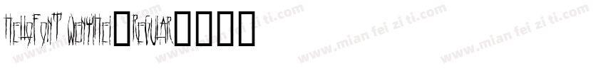 HelloFont WenYiHei-Regular字体转换